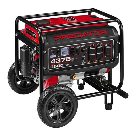 4375 Watt Gas Powered Portable Generator with CO SECURE Technology, EPA Rv Air Conditioner, Harbor Freight Tools, Inverter Generator, The Predator, Portable Generator, Gas Generator, Harbor Freight, Roll Cage, Gas Tanks