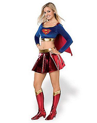 Supergirl Teen Costume Movie Character Dress Up, Supergirl Halloween, Supergirl Halloween Costume, Girl Superhero Costumes, Costumes For Teenage Girl, Teenage Halloween Costumes, Character Dress Up, Supergirl Costume, Superman Costumes