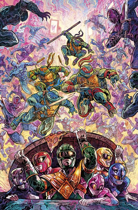 Power Rangers Fan Art, Teenage Mutant Ninja Turtles Artwork, Boom Studios, Power Rangers Art, Theme Tattoo, Teenage Mutant Ninja Turtles Art, Ninja Turtles Artwork, Tmnt Artwork, Tmnt Art