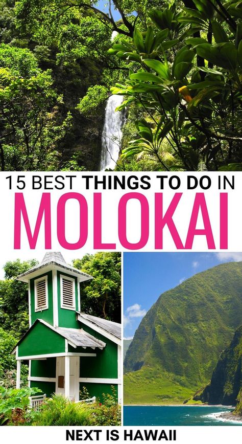 Are you looking for the best things to do in Molokai in the Hawaiian islands? This guide details the best Molokai attractions, activities, and more! Click here! | Molokai things to do | Places to visit in Molokai | Molokai beaches | Molokai hiking | Molokai hikes | Molokai restaurants | Molokai landmarks | Molokai sightseeing | Trip to Molokai | Visit Molokai | Travel to Molokai | Molokai history | Molokai UNESCO | Molokai national parks | Molokai bucket list | Molokai itinerary Airplane Hacks, Molokai Hawaii, Hawaii Family Vacation, Hawaii Trip Planning, Hawaii Itinerary, Beautiful Hawaii, Hawaii Things To Do, Moving To Hawaii, Hawaii Travel Guide