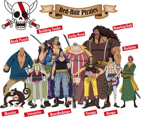 One Piece Red Hair Pirates, Shanks Crew, Red Hair Pirates, Red Hair Shanks, Devil Fruit, One Piece Movies, One Piece World, Gorillaz Art, Batman Poster