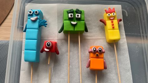 Number Blocks 1st Birthday Party, Number Block Birthday Cake, Number Block Cake Ideas, Number Blocks Cupcakes, Numberblock Cake, Numberblocks Birthday Cake, Number Blocks Cake, Number Blocks Birthday Party, Numberblocks Birthday Party