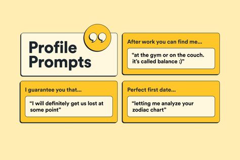 Bumble Profile Prompts are a great opportunity to share more information about you. Here are our top tips to make the most out of your Bumble Prompts. Bumble Prompts, Bumble Profile, Ways To Start A Conversation, Bumble App, Bumble Dating, Rolling Stones Concert, To Start A Conversation, Best Profile, Iphone Organization