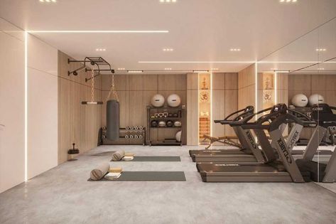 Gym Exterior, Gym Room Ideas, Modern Home Gym, Building A Home Gym, Home Gym Ideas, Bedroom Inspirations Minimalist, Home Gym Design Garage, Luxury Gym, Building A Home