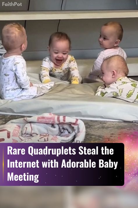 Meet the Carmack quadruplets from Alabama, winning hearts online with their giggles and playful antics in a viral TikTok video! #CuteStories #Quadruplets #FaithPot Christian Stories, Positive Stories, Christian Music Videos, Newborn Twins, Identical Twins, Morning Inspiration, Viral Tiktok, Cute Stories, March 2023