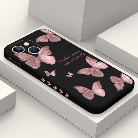 PRICES MAY VARY. 💌 Compatible Model: Only available for iPhone 13 mini 5.4 inch (2021 release) design, not for any other models, please check your phone model before purchase. 💌 Unique Design: Floral butterfly astronaut pattern design, the same pattern is also printed on the side, with fashionable and trendy aesthetics, while not losing the personality, available in black, white, dark green, light purple. 💌 Durable Silicone: For iphone 13 mini phone case is made of high quality pure liquid si Butterfly Astronaut, Hell Lila, Astronaut Design, Mini Phone, Floral Butterfly, Cover Iphone, Phone Model, Butterfly Pattern, Silicone Phone Case