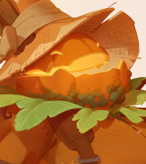 ArtStation - The Spirit of Pumpkin Spice, Nicholas Kole Concept Artist Portfolio, Nicholas Kole, Pumpkin Sketch, Concept Art Books, 2d Painting, Pumpkin Illustration, Artist Portfolio, Visual Communication, Do Something