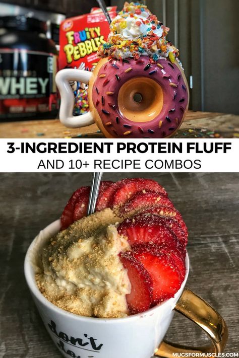 Mason Woodruff, Protein Fluff, Yogurt Protein, Macro Diet, Healthy Protein Snacks, Macro Friendly Recipes, Protein Treats, Protein Powder Recipes, Protein Desserts