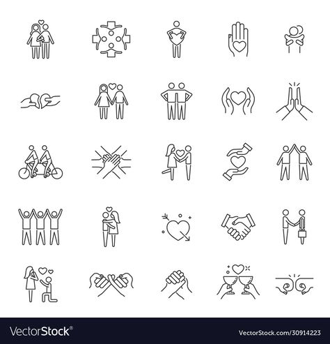 Symbols Of Love Art Ideas, Symbols For Togetherness, Symbols Of Trust, Symbols For Community, Symbol Of Kindness, Social Work Symbol, How To Draw Friends, Respect Drawing Ideas, Respect Logo Design