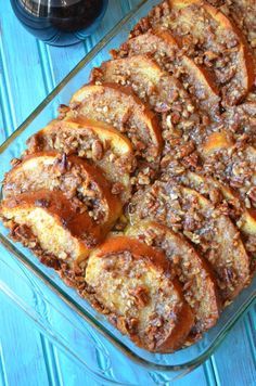 Overnight French Toast Casserole, Cinnamon French Toast Bake, Easy French Toast Bake, French Toast Casserole Easy, Challah French Toast, Bananas Foster French Toast, Baked French Toast Casserole, French Toast Casserole Overnight, Baked French Toast