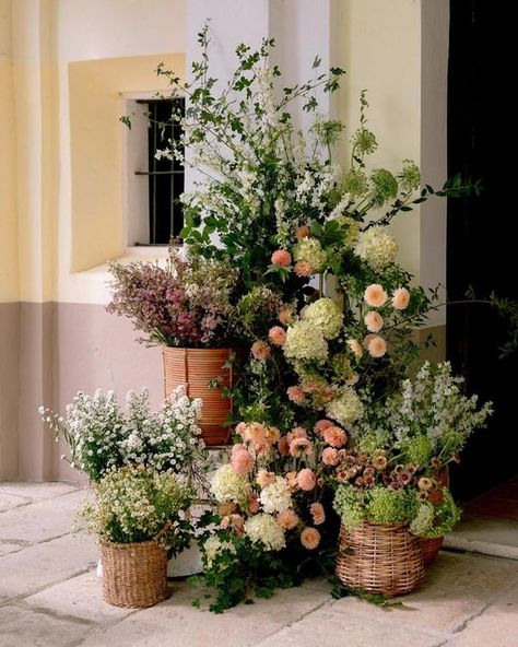 Il Profumo Dei Fiori on Instagram: "How much i loved this rustic wedding!! Lime Hydrangea is one of my favourite september flower. @agnesesognasempre @scottiricevimenti @alessandropentene @ilprofumodeifiori" Lime Hydrangea, September Flower, Hot Air Balloon Wedding, Fall Garden Wedding, September Flowers, Fall Hydrangea, Rustic Garden Wedding, Altar Arrangement, Hydrangea Arrangements