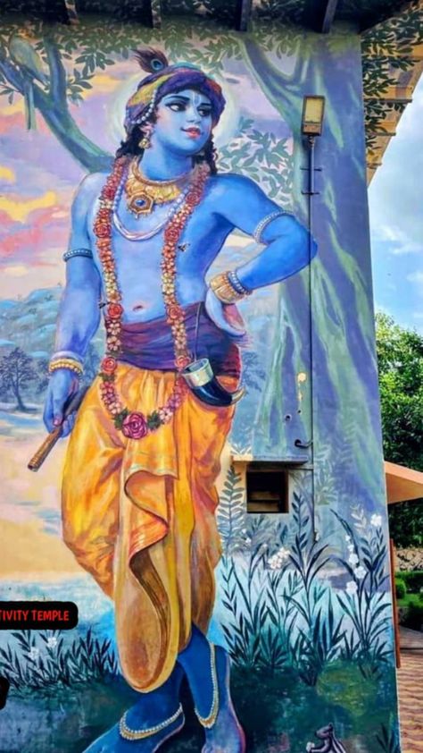 Aesthetic Krishna Wallpaper, Vrindavan Painting, Karn Mahabharat, Krishna Aesthetic Wallpaper, Aesthetic Krishna, Painting Of Krishna, Krishna Aesthetic, Krishna Devotee, God Illustration