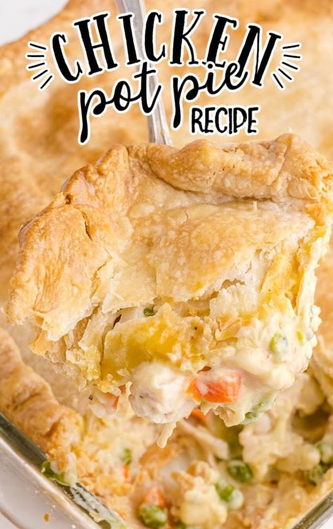 Best Easy Chicken Pot Pie Recipe, Chicken Pot Pie Bake, Pot Pie Bake, Pot Pie Dinner, Chicken Pot Pie Dinner, Spring Dinners, Pot Pie Recipe Easy, Easy Chicken Pot Pie Recipe, Homemade Chicken Pot Pie