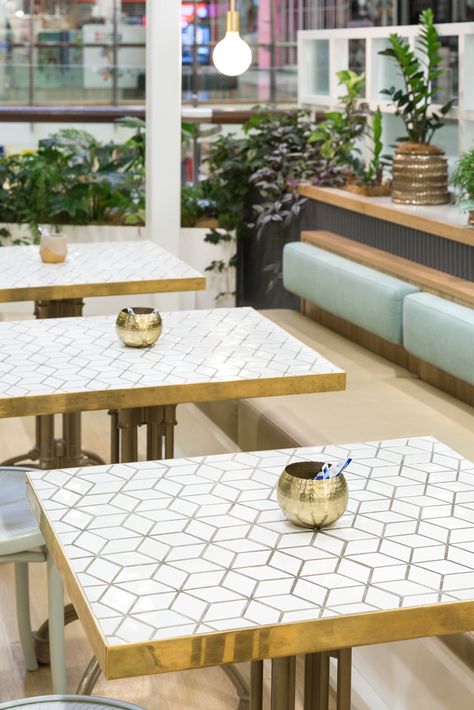 Motif Table Top | Hospitality Furniture | Harrows NZ Tile On Table Top, Tiled Bar Top, Tiled Table Top, Tiles Table Top, Table With Tiles, Tile Table Top, Table Tiles, Breakout Room, Tiled Table