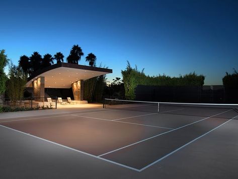 Tennis Court Backyard, Tennis Court Design, Private Tennis Court, Basketball Tickets, Sport Court, Mansions Homes, Step Inside, Maine House, Bel Air