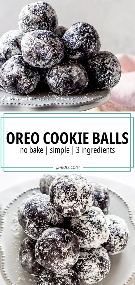 Oreo Cookie Balls, Oreo Desserts, Oreo Dessert Recipes, Cookie Balls, Oreo Recipes, Oreo Dessert, Oreo Cookie, Easy Baking Recipes Desserts, Tasty Baking