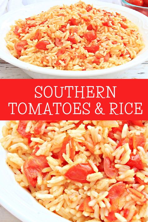 Old Fashioned Southern Recipes, Healthy Foods Recipes, Tomatoes And Rice, Rice Recipes Side, Rice Dishes Easy, Roasted Okra, Rice Dishes Recipes, Rice Side Dish Recipes, Vidalia Onion