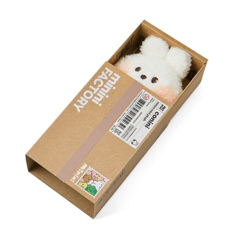 Doll Packaging Ideas, Doll Packaging, Cute Dog Drawing, Kawaii School Supplies, Cool Packaging, Kawaii Plush, Decorative Tape, Tiny Dolls, Cute Stuffed Animals