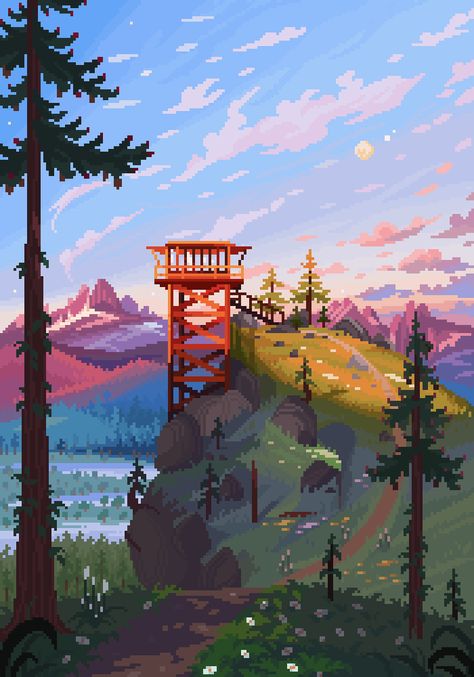 Pixel Art Landscape, 8 Bit Art, Piskel Art, Pixel Art Background, Arte 8 Bits, 8bit Art, Cool Pixel Art, Cocoppa Wallpaper, Pix Art