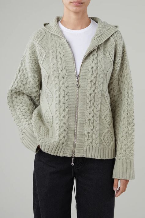 Tops – Still Here New York Cable Knit Zip Up Outfit, Knit Zip Up Sweater, Classy Clothes, Button Down Sweater, Zip Up Sweater, Zip Sweater, Knit Patterns, Colorful Fashion, Favorite Jeans