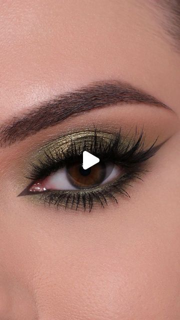 Ksenia ❤ Makeup Tutorials | Khaki Smokey Eye Makeup Tutorial @influence.cosmetics Creamy Eyeshadow 02 Polar @beautybaycom Jade Thirlwall X Beauty Bay 42 Colour… | Instagram Green Eye Makeup Brown Eyes, Green Makeup Tutorial, Green Eyeshadow Look, Goth Eye Makeup, Eyeshadow For Green Eyes, Natural Smokey Eye, Hazel Eye Makeup, Creamy Eyeshadow, Wedding Eye Makeup