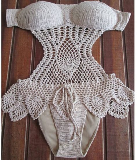 50+ Free Boho Summer Top Crochet Patterns - Page 40 of 60 - hotcrochet .com Crochet Swimsuits Pattern, Crochet Swimwear Pattern, Crochet Monokini, Bikinis Crochet, Black Crochet Dress, Crochet Swimwear, Crochet Tops Free Patterns, Crochet Lace Pattern, Costume Intero