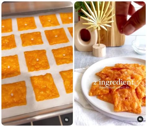 Cheez It Recipe, Cheez Its, Homemade Cheez Its, Snack Craving, Baked Cheese, Basic Kitchen, Homemade Cheese, Cheez It, Everything Bagel