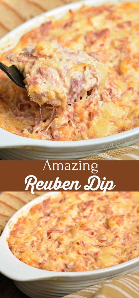 Reuben Dip Recipe, Classic Reuben Sandwich, Reuben Dip, Beef Dip, Corned Beef Recipes, Thousand Island, Reuben Sandwich, Thousand Island Dressing, Hot Dip