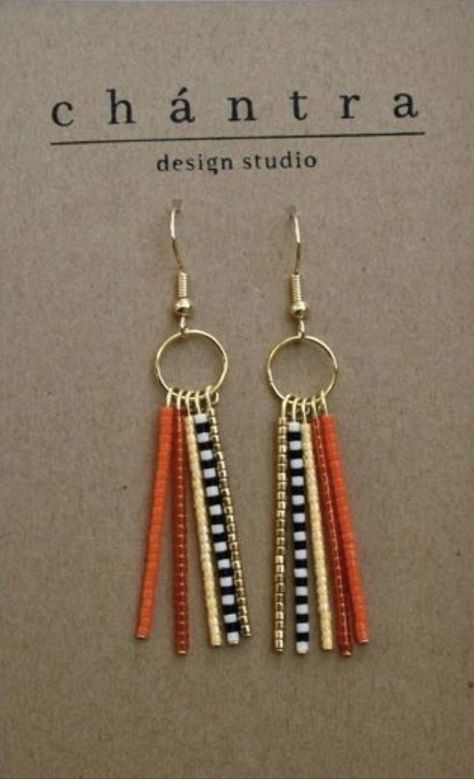 Modern Beaded Earrings, 2024 Jewelry Trend Forecast, Beaded Hoop Earrings Tutorial, Simple Beaded Earrings, Hoop Earrings Tutorial, Miyuki Necklace, Jewelry Making For Beginners, Spinel Earrings, Mirror Earrings