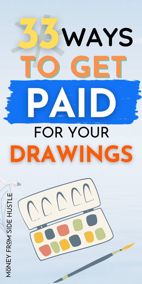 If you are creative, you can use your talent to make money working from home. Artists can make money with their drawings using these platforms. Get Paid To Draw, Teaching Drawing, Making Stickers, Legitimate Work From Home, How To Make Stickers, Earning Money, Ways To Make Money, Make Money Fast, Fast Money