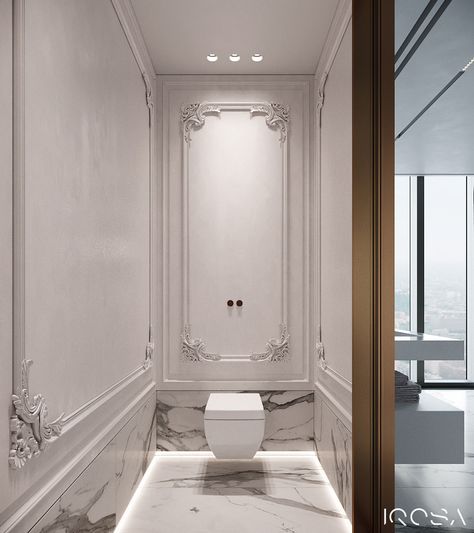 IQ-14-OT on Behance Master Baths, Luxurious Apartment, Luxury Bathroom Master Baths, Luxury Master Bathrooms, Marble Floors, Bathroom Gallery, Luxury Bathrooms, Public Bathrooms, Steam Showers Bathroom