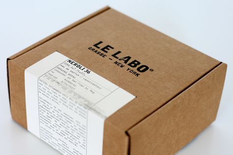 Le Labo Packaging Label Produk, Kraft Packaging, Perfume Packaging, Eco Packaging, Small Business Packaging, Le Labo, Box Packaging Design, Cardboard Packaging, Soap Packaging