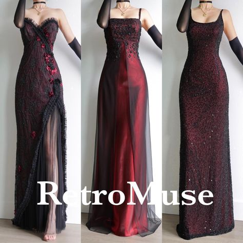 Prom Dresses Goth, Goth Dress Formal, Vintage Prom Dresses 90s, 90s Prom Dresses, Goth Prom Dress, Dresses 90s, 90s Prom, Grey Gown, Grey Prom Dress