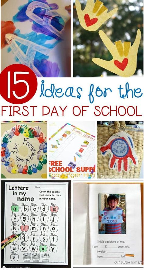 Make the transition to Back to School easier with these fun ideas! These adorable first day of school activities for Kindergarten are sure to be a hit! Preschool First Day, First Day Activities, Activities For Kindergarten, First Day School, First Day Of School Activities, Kindergarten First Day, Education Motivation, Education Quotes For Teachers, 1st Day Of School