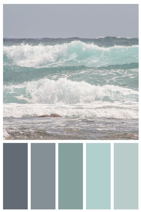 Waves Print, Waves Photos, Dekorasi Kamar Tidur, House Color Schemes, Room Paint Colors, Bedroom Paint, Paint Colors For Home, Room Paint, Bedroom Colors