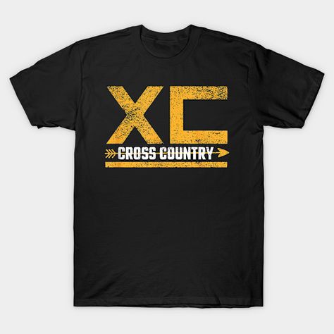 Cross Country Running -- Choose from our vast selection of Crewneck and V-Neck T-Shirts to match with your favorite design to make the perfect graphic T-Shirt. Pick your favorite: Classic, Boxy, Tri-Blend, V-Neck, or Premium. Customize your color! For men and women. Cross Country Shirts Designs, Cross Country Shirts, T Shirt Ideas, Cross Country Running, Country Shirts, School Shirts, Cross Country, Track And Field, Shirt Ideas