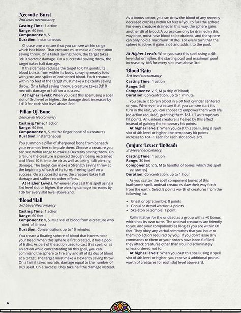 Spells Dnd, Necromancy Spells, Dnd Homebrew, Dnd Classes, Eldritch Horror, Home Brew, Dungeons And Dragons Characters, D&d Dungeons And Dragons, Dungeons And Dragons Homebrew