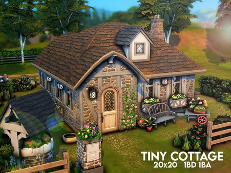 Sims 4 Cottage Living Cc, Sims 4 Cottage House, Sims 4 Townhouse, Sims 4 Tiny House, Sims 4 Victorian House, Sims 4 Victorian, Sims Layout, Sims 4 Beach House, Sims4 House