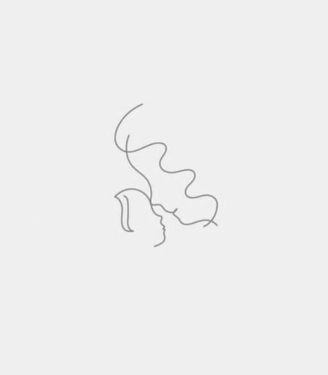 Motherhood Drawing Simple, Tattoo Ideas Son And Mother, Mother And Two Sons Tattoo, Tattoos Mother And Son, Child Profile Tattoo, Mata Tattoo, Granny Tattoo, Inner Child Tattoo, Mother And Child Tattoo