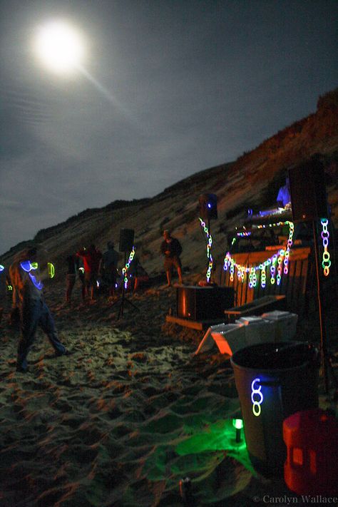 Glow In The Dark Glow In The Dark Beach, Beach Glow, Glow In The Dark Party, Dark Beach, Dark Party, Beach Festival, Beach Party, In The Dark, Music Festival