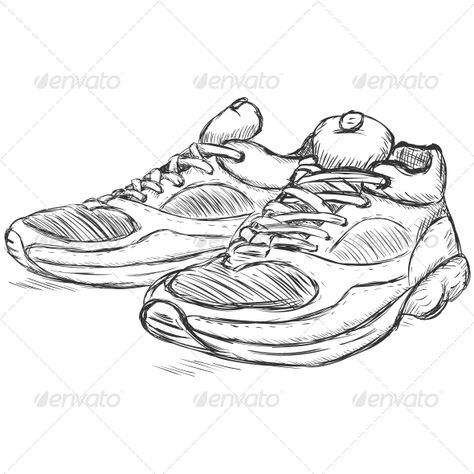 Running Shoes Sketch Running Shoes Sketch, Running Shoes Illustration, Hands Poses, Running Drawing, Shoes Sketch, Sneakers Sketch, Sneakers Drawing, Shoe Sketches, Shoes Illustration