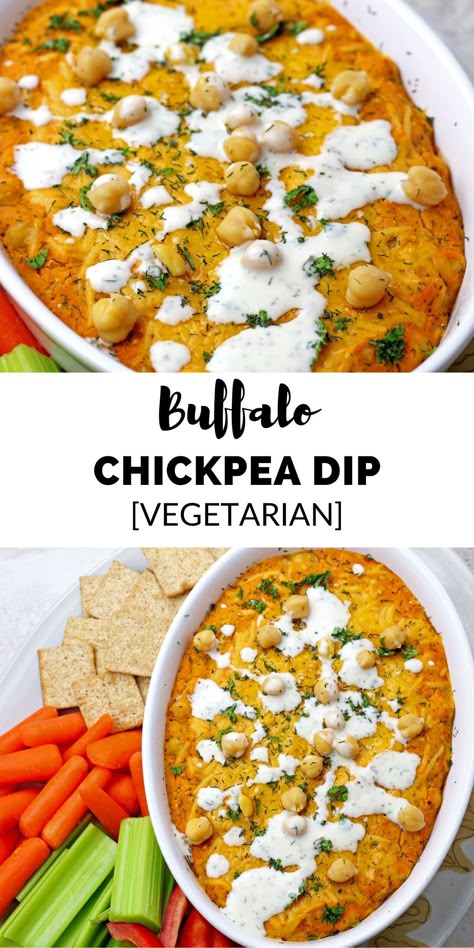 Chickpea Buffalo Chicken Dip, Party Appetizer Recipes Vegetarian, Veggie Buffalo Chicken Dip, Game Day Appetizers Vegetarian, Vegetarian Chicken Wing Dip, Meatless Buffalo Chicken Dip, Vegetarian Dips And Appetizers, Vegetarian Buffalo Chicken Dip, Easy Vegetarian Appetizers