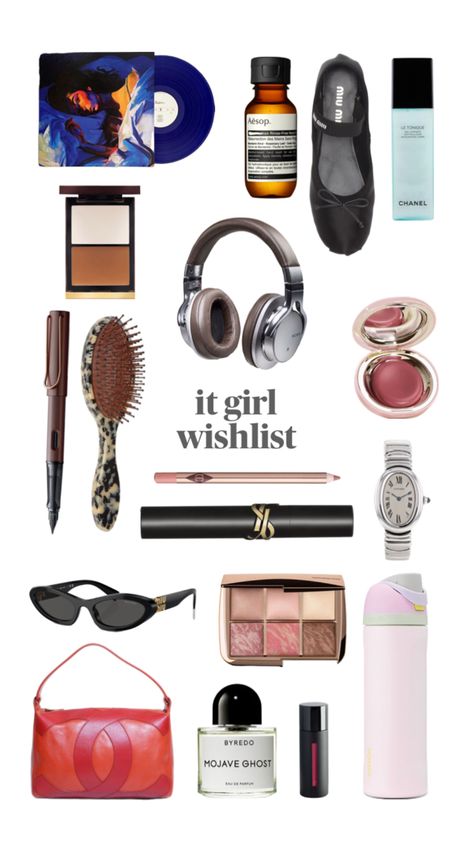 It girl wishlist aesthetic, cool girl wishlist It Girl Items, It Girl Wishlist, It Girl Essentials, Wishlist Aesthetic, Girl Wishlist, Pop Princess, Aesthetic Cool, Xmas List, Girl Guides