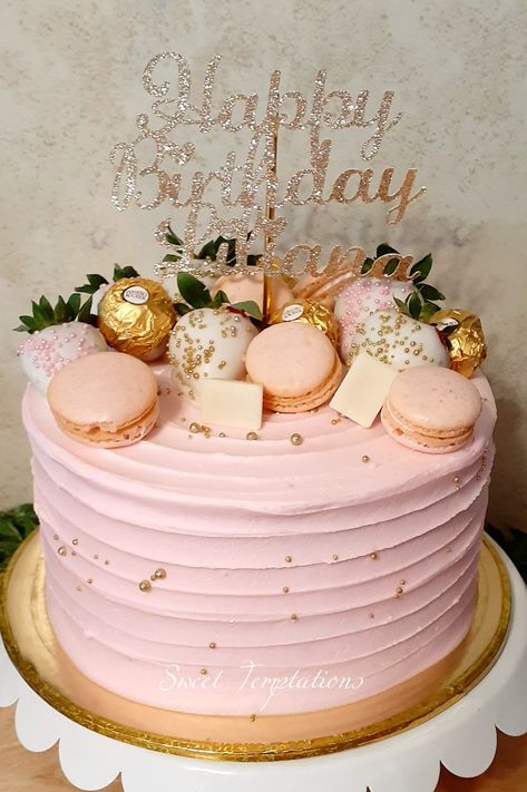 16 Th Birthday Cake, Birthday Pastries, Pink Sweet 16 Cake, Rođendanske Torte, Skye Cake, Sweet 16 Party Decorations, Pink And Gold Birthday, 17 Birthday Cake, Pink Sweet 16