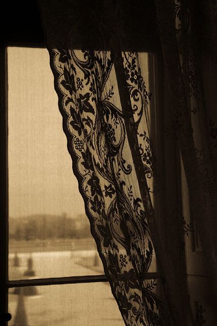 black lace Black Lace Curtains, Southern Gothic Aesthetic, Curtains Classic, Roman Curtains, Brown Curtains, French Curtains, Layered Curtains, Ikea Curtains, Cheap Curtains