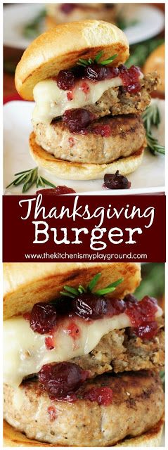 Thanksgiving Burger photo Ground Turkey Burgers, Recipe Thanksgiving, Juicy Turkey, Turkey Burger Recipes, Tandoori Masala, Healthy Turkey, Turkey Recipes Thanksgiving, Thanksgiving Dishes, Turkey Recipe