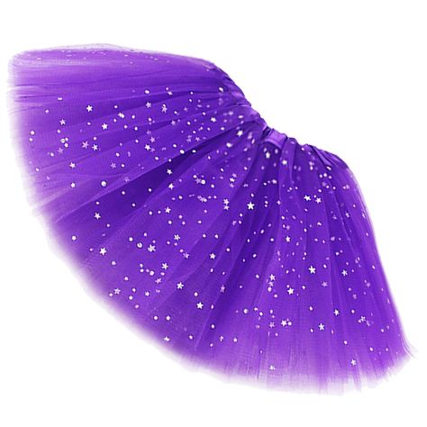 PRICES MAY VARY. Classic 3 layered tutu, semi-sheer tulle.The surface is covered with shiny star sequins that sparkle, very catch eyes Elastic waistband satin covered for comfortable fit. Size--waist: 20"-45", length: 16" Lightweight, breathable, comfortable fitted design. 3-layer soft tulle unlined skirt, semi see-through, you can wear shorts or leggings under the tutu for full coverage Fits perfectly for dress-up parties, stage performance, dancing, running marathons, Halloween costumes, Chris Ballet Dance Dress, Purple Tutu, Dance Stage, Girl Tutu Skirt, Tutu Skirts, Kids Dress Wear, Tulle Tutu Skirt, Color Caramelo