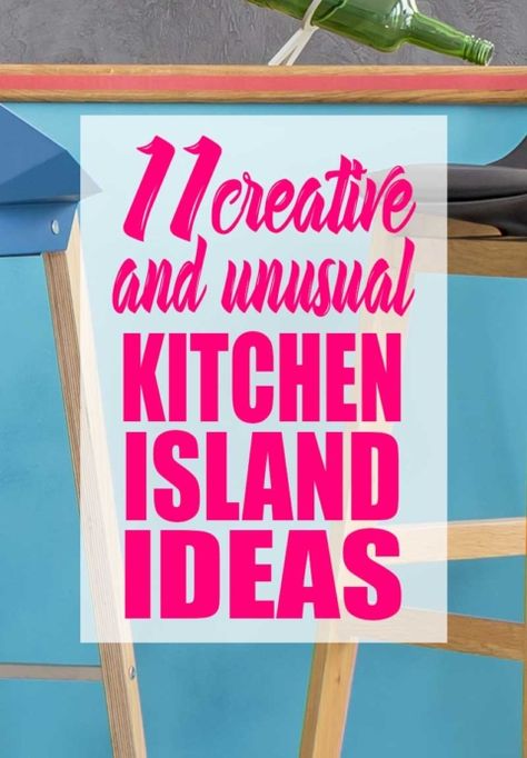 11 Creative DIY Island Ideas for Your Kitchen! These are beautiful kitchen island ideas that didn't start out as kitchen islands. #kitchenisland #diyisland #kitchenislandideas #diykitchenisland #kitchenislanddecor Island Party Decorations, Multipurpose Kitchen Island, Diy Island, Kitchen Islands Ideas With Seating, Kitchen Island Furniture, Narrow Kitchen Island, Waterfall Island Kitchen, Small Kitchen Island Ideas, Kitchen Center Island