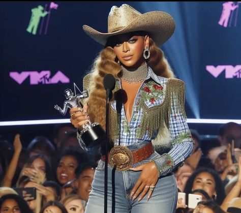 Cow Girl Outfit Black Women, Western Outfits Black Women, Rodeo Outfits For Black Women, Black Cowgirl Aesthetic, Yellowstone Cowboys, Cowgirl Outfits Black Women, Beyoncé Outfits, Black Cowgirl Outfit, Beyonce Street Style