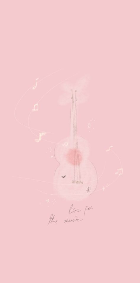 Gutair Wallpaper, Music Wallpaper Pink, Pink Guitar Wallpaper, Pink Music Aesthetic, Pink Music Wallpaper, Guitar Wallpaper Iphone, Guitar Wallpaper, Pink Guitar, Pink Music